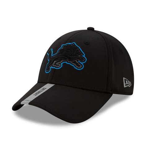 black on black detroit lions hat